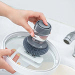 2 in 1 Liquid Soap Dispensing Palm Brush