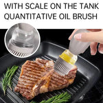 2 in 1 Glass Olive Oil Dispenser Bottle with Silicone Brush