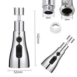 360° Rotating Tap Extender with 3 Water Flow Modes