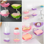 Wall Mounted Flower Shape Soap Holder with Drain