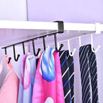 Under Shelf Hanging Hooks Organizer Rack