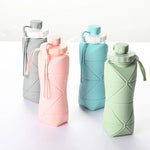Silicone Folding Water Bottle for Travel, Gym, Hiking & Office