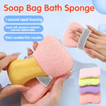 Soft Foaming Bath Sponge with Soap Pocket