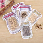 Reusable Mason Jar Ziplock Food Storage Bags